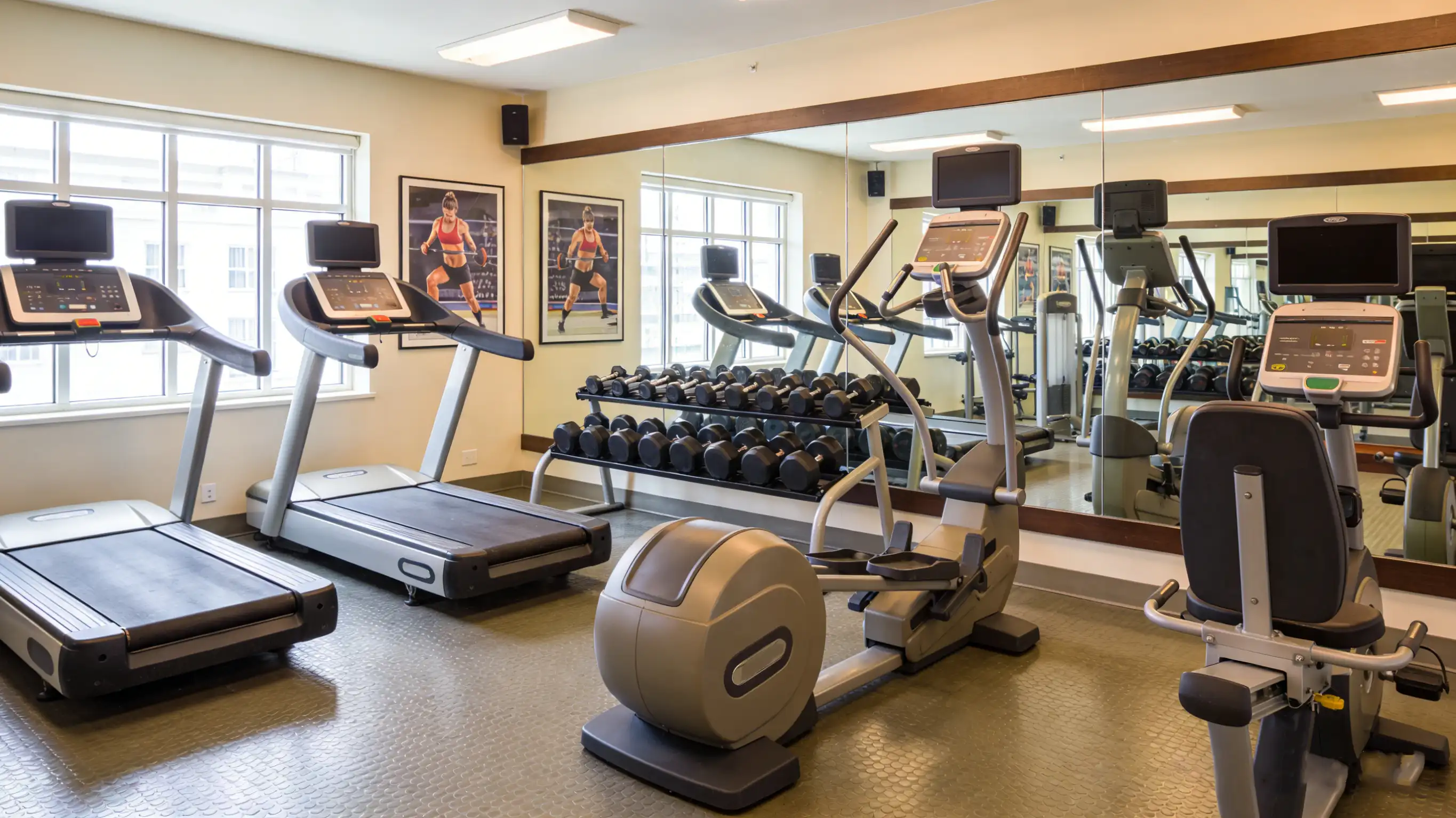 Jak vybavit firemní posilovny, domácí posilovny a fitness studia do 100 metrů čtverečních?