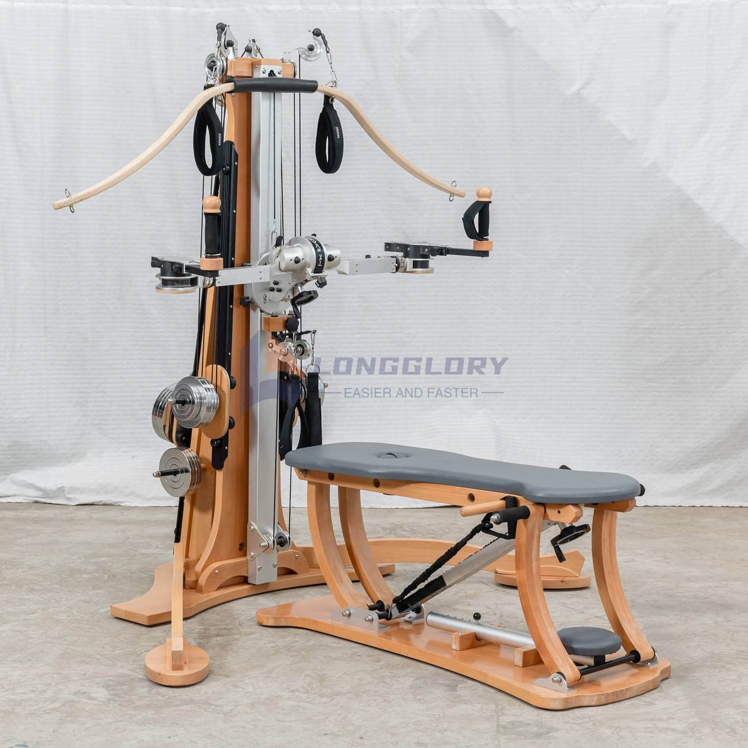 Reformátor Beech Pilates Tower s kladkou