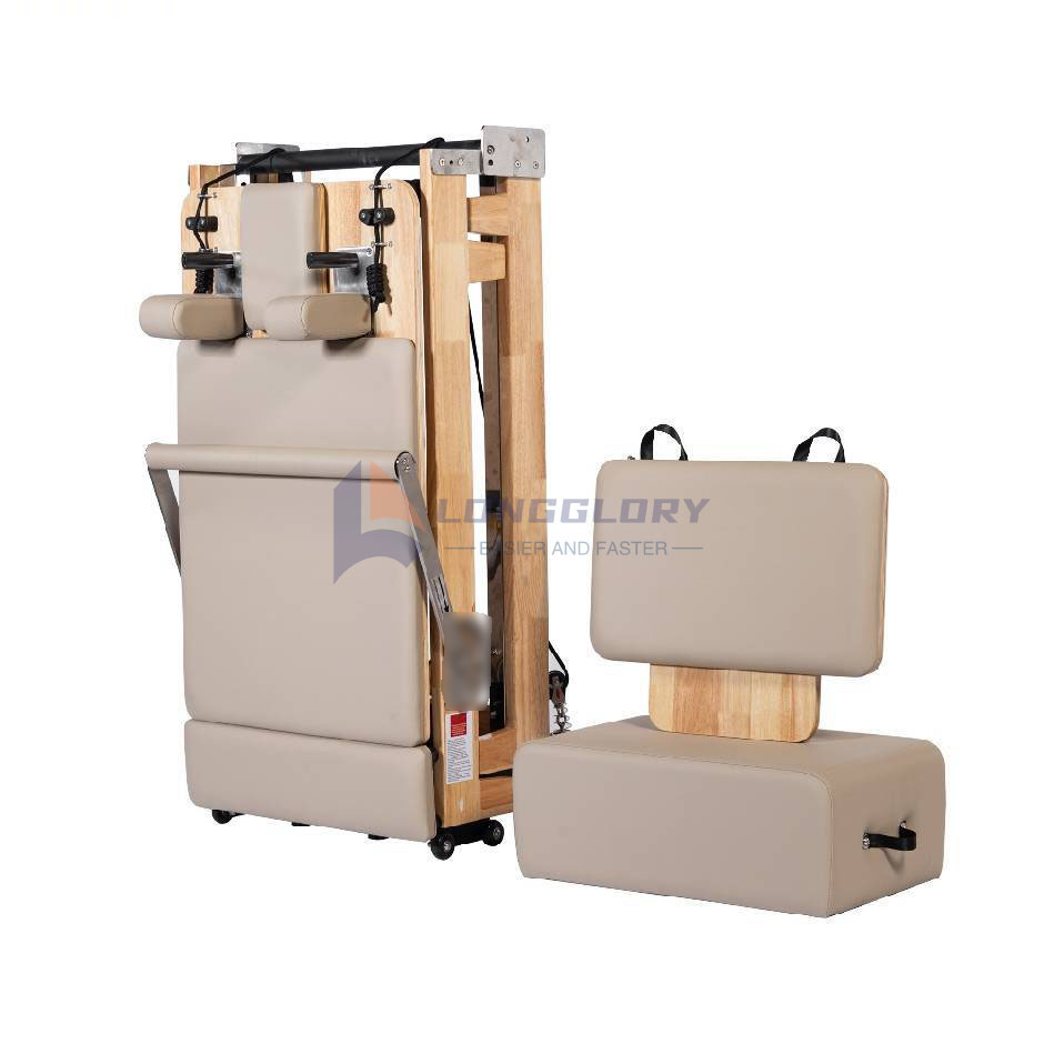 Skládací dub Pilates Reformer